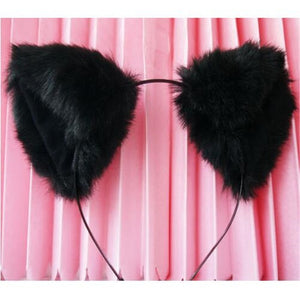 Fur Head Band Headwear Cat Ears