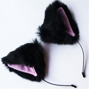 Fur Head Band Headwear Cat Ears