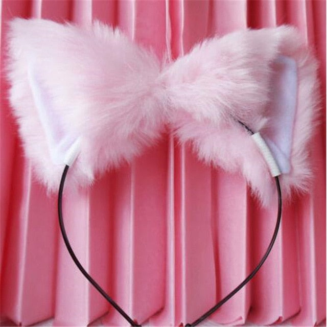 Fur Head Band Headwear Cat Ears