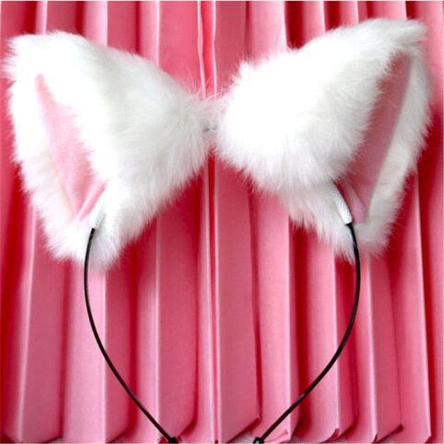 Fur Head Band Headwear Cat Ears