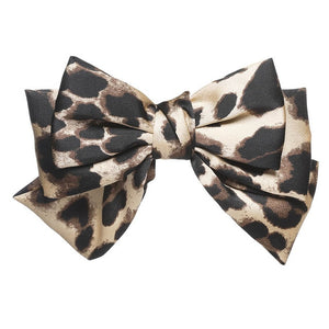 Two Layers Satin Hairpin Bow Tie