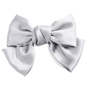 Two Layers Satin Hairpin Bow Tie