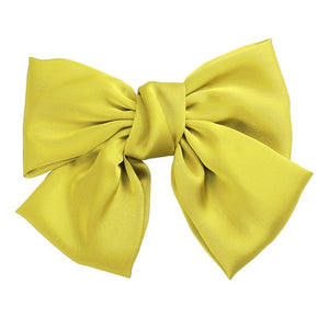 Two Layers Satin Hairpin Bow Tie