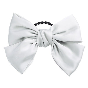 Two Layers Satin Hairpin Bow Tie