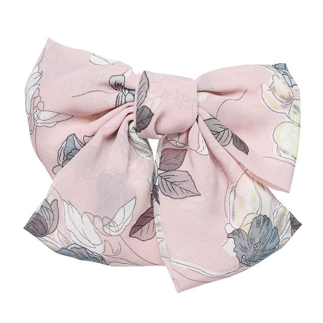 Two Layers Satin Hairpin Bow Tie