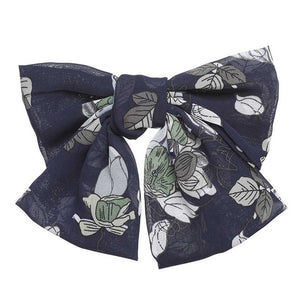 Two Layers Satin Hairpin Bow Tie