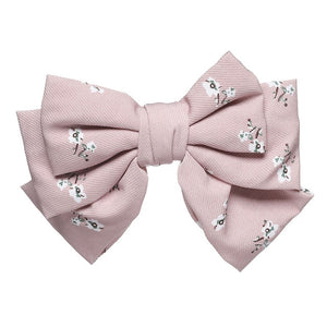 Two Layers Satin Hairpin Bow Tie