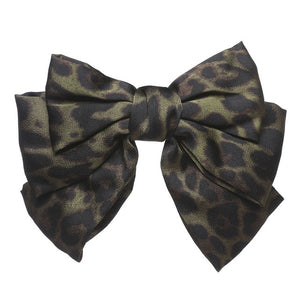 Two Layers Satin Hairpin Bow Tie