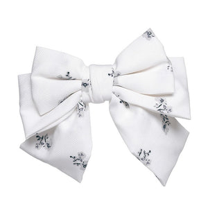 Two Layers Satin Hairpin Bow Tie