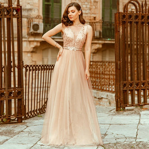 Sexy Rose Gold Evening Dresses