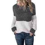 Casual Color Collision Knit Sweater