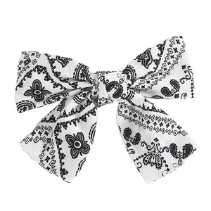 Two Layers Satin Hairpin Bow Tie