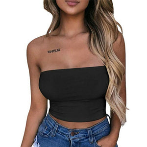 Sexy Casual Sleeveless Crop Top Vest