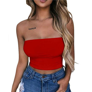 Sexy Casual Sleeveless Crop Top Vest