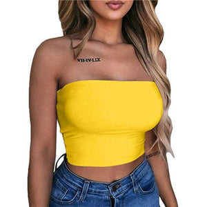 Sexy Casual Sleeveless Crop Top Vest