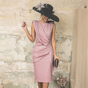 Sleeveless Dot Dress