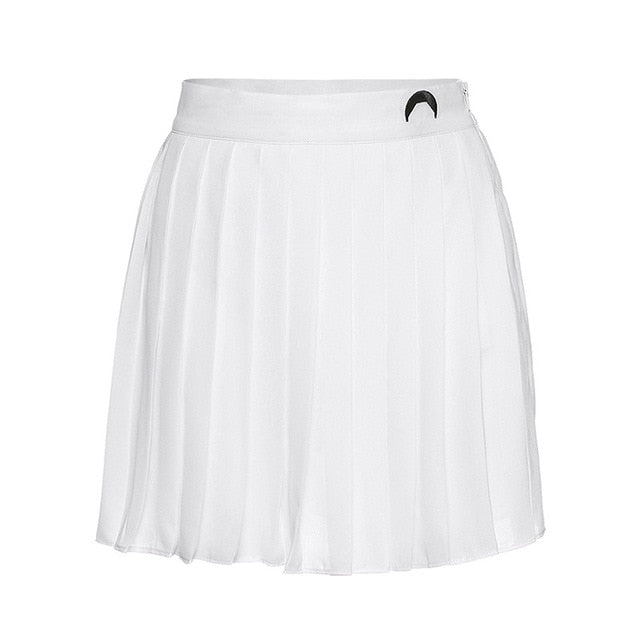 Women Pleated A-line Mini Skirts