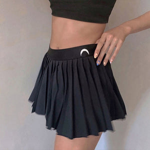 Women Pleated A-line Mini Skirts