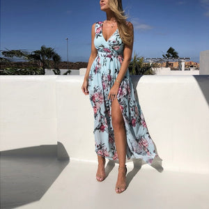 Floral Print Long Dress