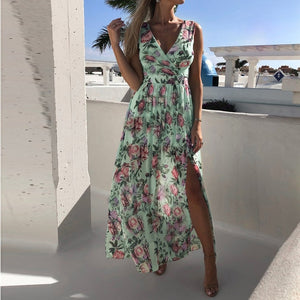 Floral Print Long Dress