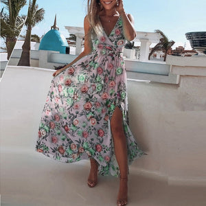 Floral Print Long Dress