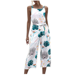 Wide Leg Sunflower Jumpsuit