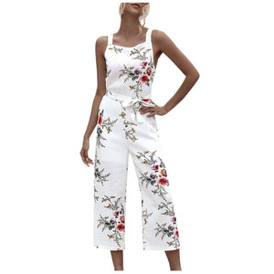 Wide Leg Sunflower Jumpsuit