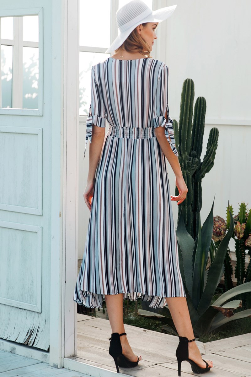 Stripe Long Dress