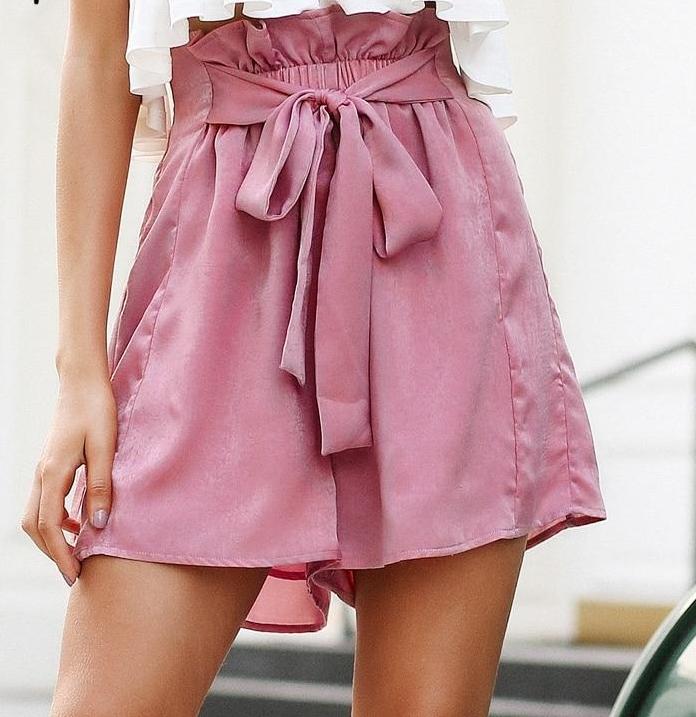 Beauty Satin Ruffle Bow