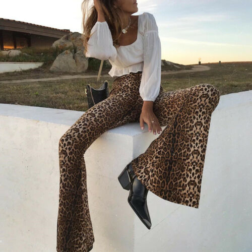 Skinny Flare Leopard pants