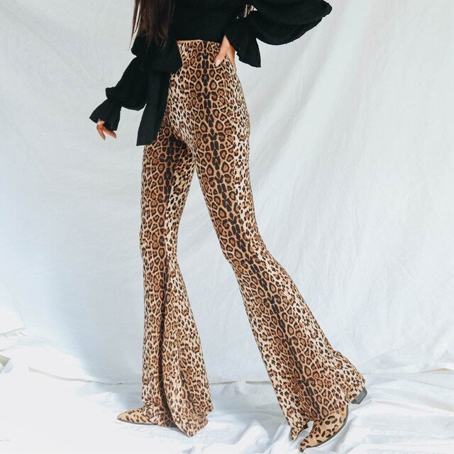 Skinny Flare Leopard pants